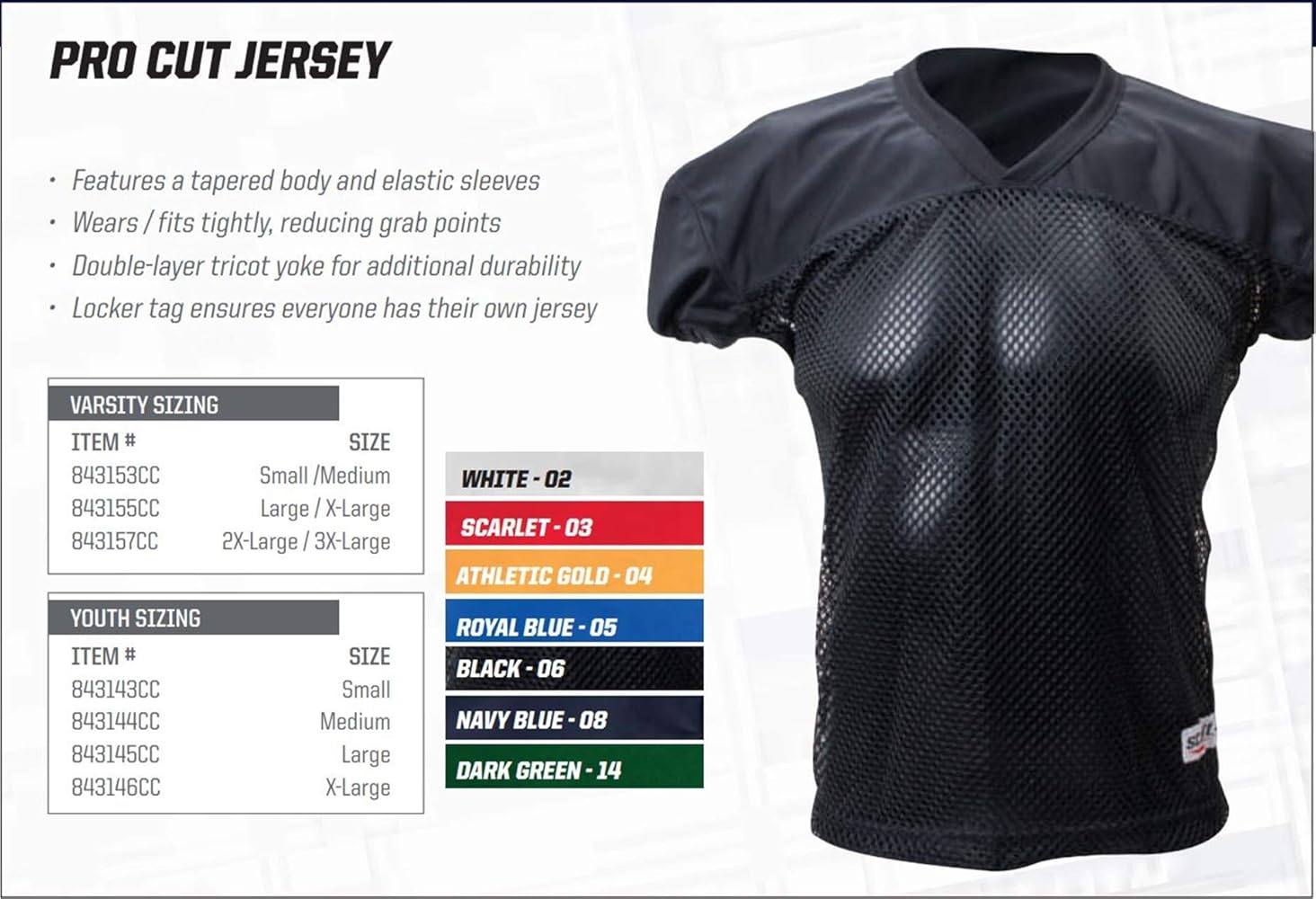 Amazon.com : Schutt Sports Procut Youth Football Jersey
